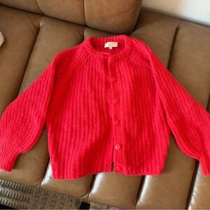 Sezane Emile Cardigan, red, size small